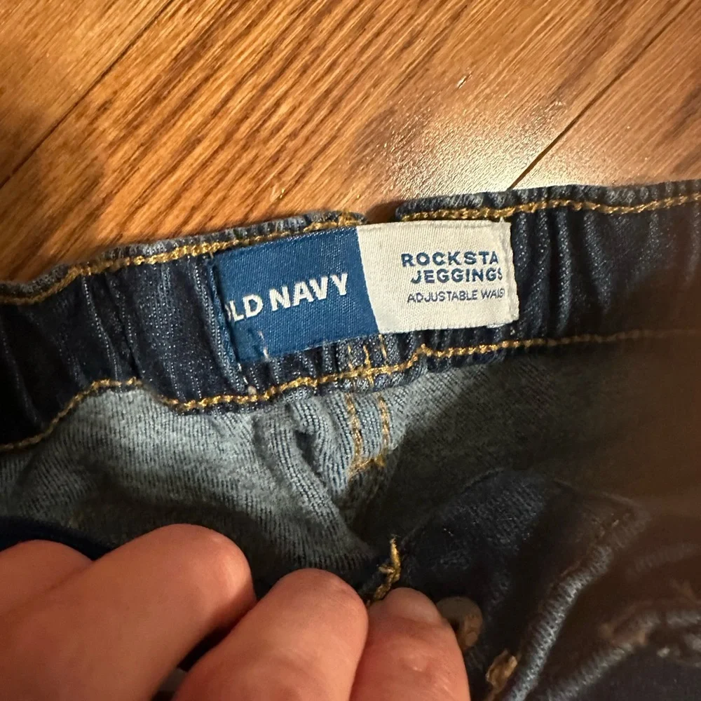 Old Navy Dark Rockstar Jeggings Blue Kids Jeans Size 2T - Picture 2 of 4